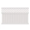 Wholesale ✨ 5 ft. H x 8 ft. W White Vinyl Anderson Privacy Fence Panel Kit by Barrette Outdoor Living 👍 -Cheap Fence Gates Plus Store white barrette outdoor living vinyl fence panels 73025020 64 1000