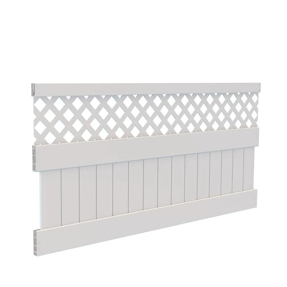 Promo ✨ 4 ft. H x 8 ft. W White Vinyl Anderson Privacy Fence Panel Kit by Barrette Outdoor Living ✨ 5 Promo ✨ 4 ft. H x 8 ft. W White Vinyl Anderson Privacy Fence Panel Kit by Barrette Outdoor Living ✨ - Image 3
