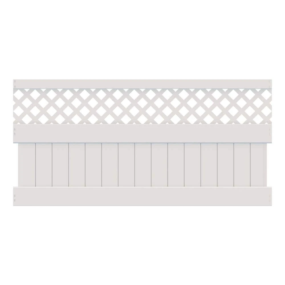 Promo ✨ 4 ft. H x 8 ft. W White Vinyl Anderson Privacy Fence Panel Kit by Barrette Outdoor Living ✨ 3 Promo ✨ 4 ft. H x 8 ft. W White Vinyl Anderson Privacy Fence Panel Kit by Barrette Outdoor Living ✨