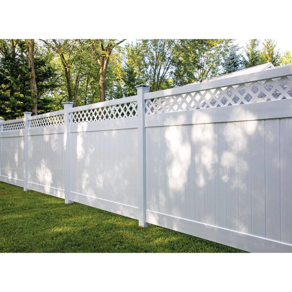 Best Pirce 🤩 Anderson 6 ft. x 8 ft. White Vinyl Lattice Top Fence Panel by Barrette Outdoor Living ✨ 9 Best Pirce 🤩 Anderson 6 ft. x 8 ft. White Vinyl Lattice Top Fence Panel by Barrette Outdoor Living ✨ - Image 7
