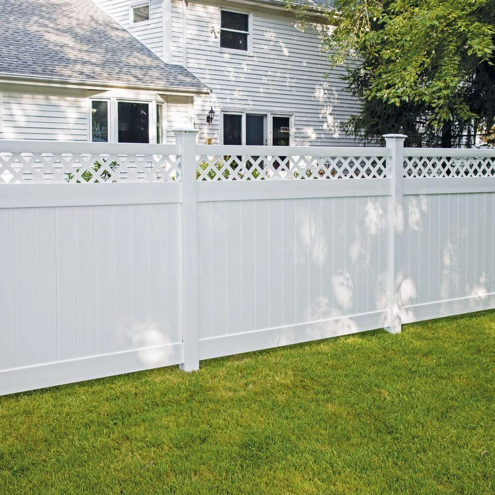 Best Pirce 🤩 Anderson 6 ft. x 8 ft. White Vinyl Lattice Top Fence Panel by Barrette Outdoor Living ✨ 4 Best Pirce 🤩 Anderson 6 ft. x 8 ft. White Vinyl Lattice Top Fence Panel by Barrette Outdoor Living ✨ - Image 2