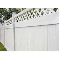 Best Pirce 🤩 Anderson 6 ft. x 8 ft. White Vinyl Lattice Top Fence Panel by Barrette Outdoor Living ✨ 18 Best Pirce 🤩 Anderson 6 ft. x 8 ft. White Vinyl Lattice Top Fence Panel by Barrette Outdoor Living ✨ -Cheap Fence Gates Plus Store white barrette outdoor living vinyl fence panels 73040108 fa 1000