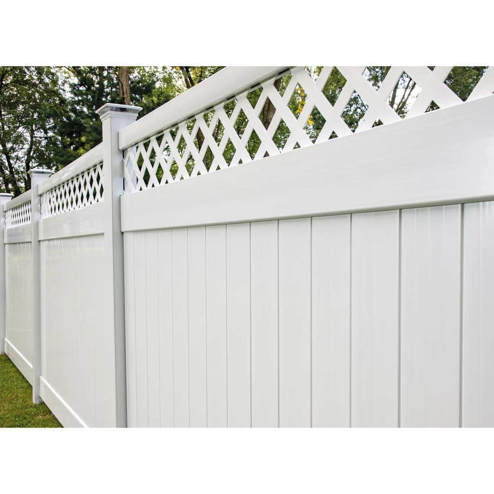 Best Pirce 🤩 Anderson 6 ft. x 8 ft. White Vinyl Lattice Top Fence Panel by Barrette Outdoor Living ✨ 10 Best Pirce 🤩 Anderson 6 ft. x 8 ft. White Vinyl Lattice Top Fence Panel by Barrette Outdoor Living ✨ - Image 8