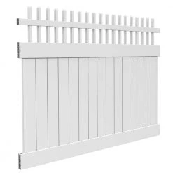 Coupon ✔️ Carson 6 ft. x 8 ft. White Vinyl Open Picket Top Fence Panel by Barrette Outdoor Living ✨ -Cheap Fence Gates Plus Store white barrette outdoor living vinyl fence panels 73040126 40 1000