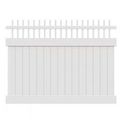Coupon ✔️ Carson 6 ft. x 8 ft. White Vinyl Open Picket Top Fence Panel by Barrette Outdoor Living ✨ -Cheap Fence Gates Plus Store white barrette outdoor living vinyl fence panels 73040126 c3 1000