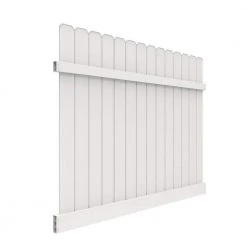 Cheapest 😍 6 ft. x 8 ft. 👍 Dogear Semi-Privacy White Vinyl Fence Panel by Barrette Outdoor Living ✔️ -Cheap Fence Gates Plus Store white barrette outdoor living vinyl fence panels 73048536 40 1000