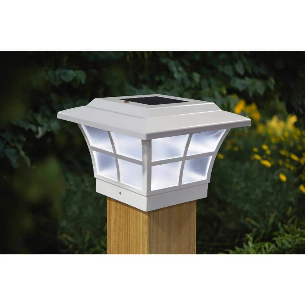 Coupon ⭐ Prestige 4 in. x 4 in. Outdoor White Vinyl LED Solar Post Cap (2-Pack) by Classy Caps ⌛ 8 Coupon ⭐ Prestige 4 in. x 4 in. Outdoor White Vinyl LED Solar Post Cap (2-Pack) by Classy Caps ⌛ - Image 6