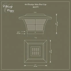 Coupon ⭐ Prestige 4 in. x 4 in. Outdoor White Vinyl LED Solar Post Cap (2-Pack) by Classy Caps ⌛ 13 Coupon ⭐ Prestige 4 in. x 4 in. Outdoor White Vinyl LED Solar Post Cap (2-Pack) by Classy Caps ⌛ -Cheap Fence Gates Plus Store white classy caps deck post caps slo79w 66 1000