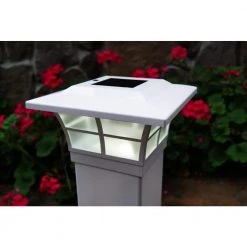 Coupon ⭐ Prestige 4 in. x 4 in. Outdoor White Vinyl LED Solar Post Cap (2-Pack) by Classy Caps ⌛ 14 Coupon ⭐ Prestige 4 in. x 4 in. Outdoor White Vinyl LED Solar Post Cap (2-Pack) by Classy Caps ⌛ -Cheap Fence Gates Plus Store white classy caps deck post caps slo79w c3 1000