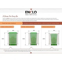 Best deal 🤩 Liberty Lattice 3.5 ft. H x 3 ft. W White Vinyl AC Screen Fence Panel by Enclo Privacy Screens ✔️ -Cheap Fence Gates Plus Store white enclo privacy screens vinyl fence panels zp19052 d4 1000