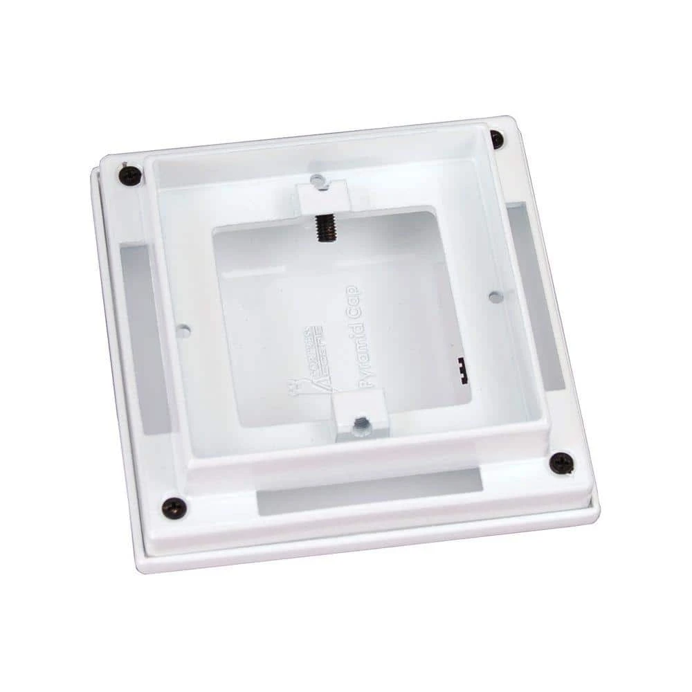 Discount 👏 3 in. x 3 in. White Aluminum Flat Pyramid Post Cap by Fortress Accents ⭐ 4 Discount 👏 3 in. x 3 in. White Aluminum Flat Pyramid Post Cap by Fortress Accents ⭐ - Image 2