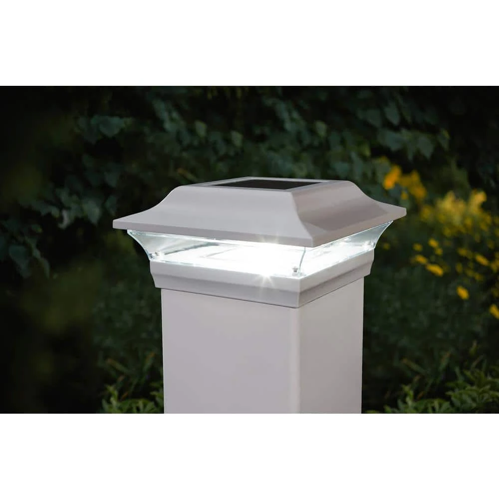 Wholesale ๐ Imperial 5 in. x 5 in. Outdoor White Cast Aluminum LED Solar Post Cap (2-Pack) by Classy Caps ๐คฉ 6 Wholesale ๐ Imperial 5 in. x 5 in. Outdoor White Cast Aluminum LED Solar Post Cap (2-Pack) by Classy Caps ๐คฉ - Image 4