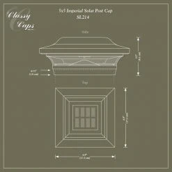 Wholesale ๐ Imperial 5 in. x 5 in. Outdoor White Cast Aluminum LED Solar Post Cap (2-Pack) by Classy Caps ๐คฉ 15 Wholesale ๐ Imperial 5 in. x 5 in. Outdoor White Cast Aluminum LED Solar Post Cap (2-Pack) by Classy Caps ๐คฉ -Cheap Fence Gates Plus Store white glossy classy caps deck post caps sl214w 76 1000