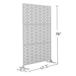 Cheapest ⌛ 76in. x 47.2in. Patio Laser Cut Metal Privacy Screen in White, 3 panels by Unbranded ✔️ 9 Cheapest ⌛ 76in. x 47.2in. Patio Laser Cut Metal Privacy Screen in White, 3 panels by Unbranded ✔️ -Cheap Fence Gates Plus Store white outdoor privacy screens byy526 9 1f 1000