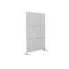 Cheapest ⌛ 76in. x 47.2in. Patio Laser Cut Metal Privacy Screen in White, 3 panels by Unbranded ✔️ -Cheap Fence Gates Plus Store white outdoor privacy screens byy526 9 64 1000