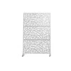 Flash Sale ⭐ 6.5 ft. H x 4 ft. W Laser Cut Metal Privacy Screen in White, 3 panels by Unbranded ⭐ -Cheap Fence Gates Plus Store white outdoor privacy screens byy527 9 64 1000