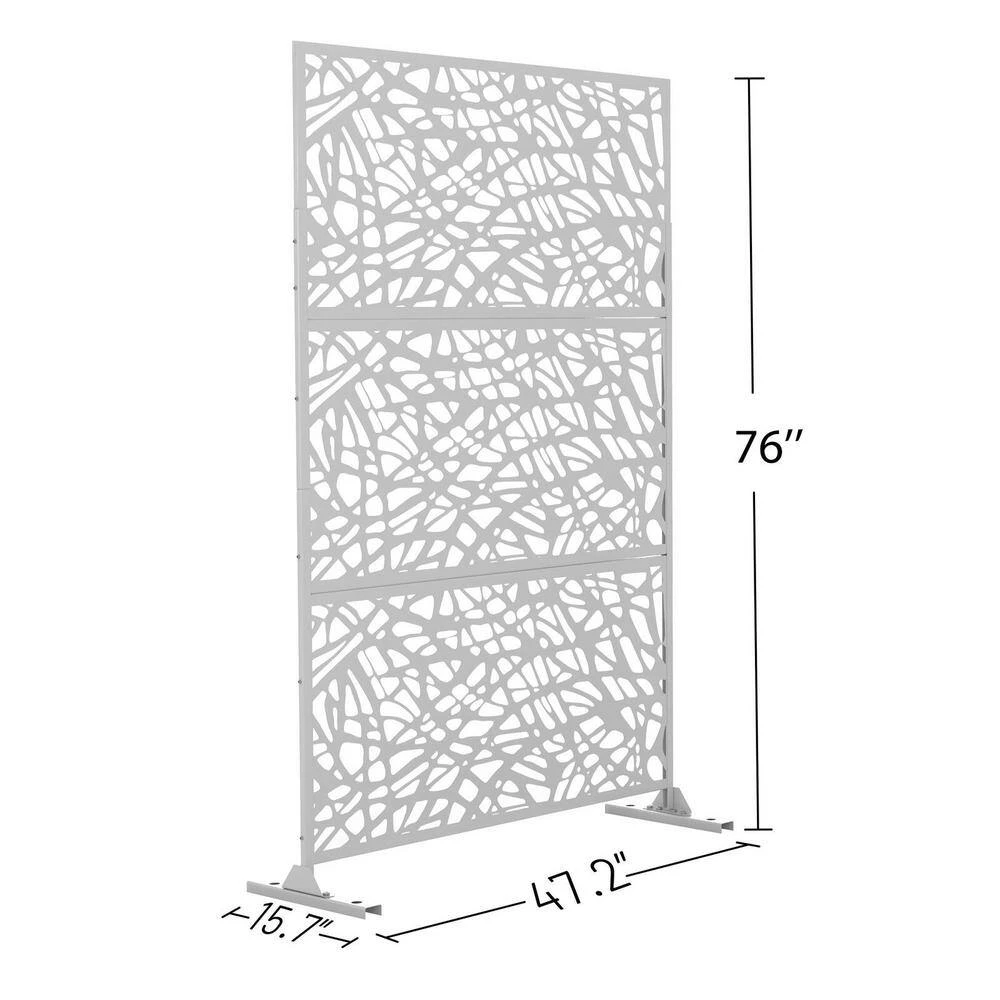 Cheap β¨ 6.5 ft. H x 4 ft. W Laser Cut Metal Privacy Screen 3 Panels by Unbranded π 6 Cheap β¨ 6.5 ft. H x 4 ft. W Laser Cut Metal Privacy Screen 3 Panels by Unbranded π - Image 4