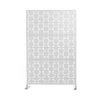 Brand new 🔔 6.33 ft. H x 3.93 ft. W Laser Cut Metal Privacy Screen 3-Panels by Unbranded ⌛ -Cheap Fence Gates Plus Store white outdoor privacy screens gm l 17 64 1000