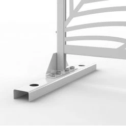 Flash Sale 🤩 6.33 ft. H x 3.93 ft. W White Laser Cut Metal Privacy Screen 3-Panels by Unbranded ⭐ -Cheap Fence Gates Plus Store white outdoor privacy screens gm l 29 4f 1000