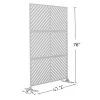Cheap βοΈ 6.5 ft. H x 4 ft. W Outdoor Laser Cut Metal Privacy Screen in White, 24 in. x 48 in. x 3 Panels by Unbranded π 1 Cheap βοΈ 6.5 ft. H x 4 ft. W Outdoor Laser Cut Metal Privacy Screen in White, 24 in. x 48 in. x 3 Panels by Unbranded π -Cheap Fence Gates Plus Store white outdoor privacy screens st725b 250 64 1000