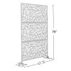 Best reviews of 👏 6.5 ft. H x 4 ft. W Laser Cut Metal Privacy Screen in White 24 in. x 48 in. x 3 panels by Unbranded 👍 1 Best reviews of 👏 6.5 ft. H x 4 ft. W Laser Cut Metal Privacy Screen in White 24 in. x 48 in. x 3 panels by Unbranded 👍 -Cheap Fence Gates Plus Store white outdoor privacy screens st725b 252 64 1000
