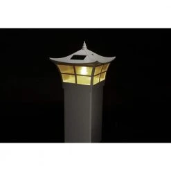 Coupon ⭐ Ambience 5 in. x 5 in. Outdoor White Vinyl LED Solar Post Cap (2-Pack) by Classy Caps ⭐ 19 Coupon ⭐ Ambience 5 in. x 5 in. Outdoor White Vinyl LED Solar Post Cap (2-Pack) by Classy Caps ⭐ -Cheap Fence Gates Plus Store white pvc classy caps deck post caps slo92 31 1000