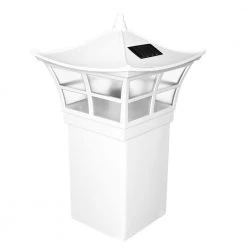 Coupon ⭐ Ambience 5 in. x 5 in. Outdoor White Vinyl LED Solar Post Cap (2-Pack) by Classy Caps ⭐ 17 Coupon ⭐ Ambience 5 in. x 5 in. Outdoor White Vinyl LED Solar Post Cap (2-Pack) by Classy Caps ⭐ -Cheap Fence Gates Plus Store white pvc classy caps deck post caps slo92 fa 1000