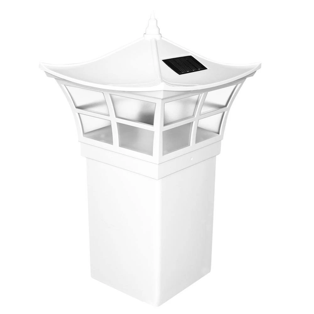 Coupon ⭐ Ambience 5 in. x 5 in. Outdoor White Vinyl LED Solar Post Cap (2-Pack) by Classy Caps ⭐ 9 Coupon ⭐ Ambience 5 in. x 5 in. Outdoor White Vinyl LED Solar Post Cap (2-Pack) by Classy Caps ⭐ - Image 7