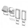 Brand new 👍 Original Rail White Vinyl Stair Mounting Bracket Kit (2-Pair) by RDI 🤩 -Cheap Fence Gates Plus Store white rdi deck post caps 73019017 64 1000