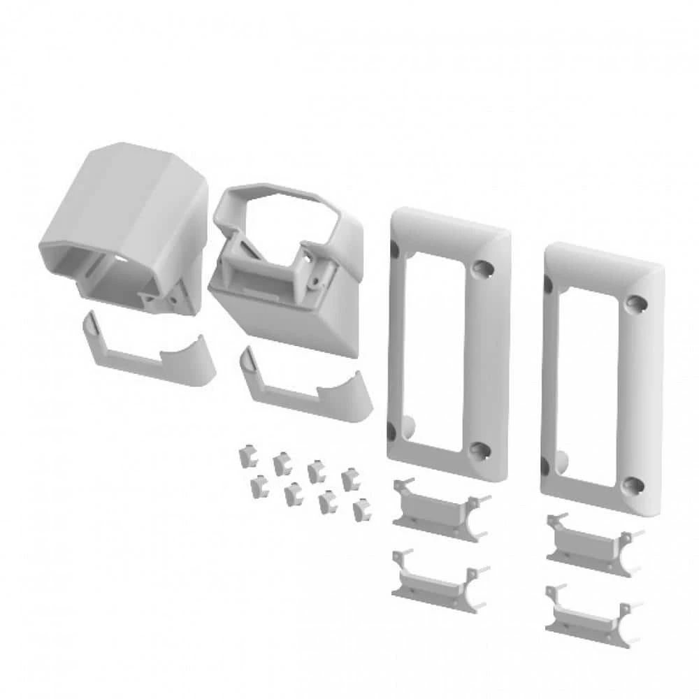 Brand new 👍 Original Rail White Vinyl Stair Mounting Bracket Kit (2-Pair) by RDI 🤩 3 Brand new 👍 Original Rail White Vinyl Stair Mounting Bracket Kit (2-Pair) by RDI 🤩