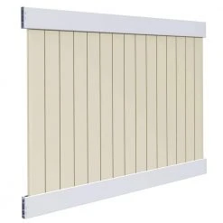 Best Sale ✔️ Roosevelt 6 ft. H x 8 ft. W Two-Toned White and Sand Vinyl Privacy Fence Panel Kit by Veranda ✨ 9 Best Sale ✔️ Roosevelt 6 ft. H x 8 ft. W Two-Toned White and Sand Vinyl Privacy Fence Panel Kit by Veranda ✨ -Cheap Fence Gates Plus Store white sand veranda vinyl fence panels 73024519 40 1000