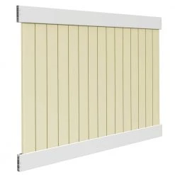 Best Sale ✔️ Roosevelt 6 ft. H x 8 ft. W Two-Toned White and Sand Vinyl Privacy Fence Panel Kit by Veranda ✨ 10 Best Sale ✔️ Roosevelt 6 ft. H x 8 ft. W Two-Toned White and Sand Vinyl Privacy Fence Panel Kit by Veranda ✨ -Cheap Fence Gates Plus Store white sand veranda vinyl fence panels 73024519 c3 1000