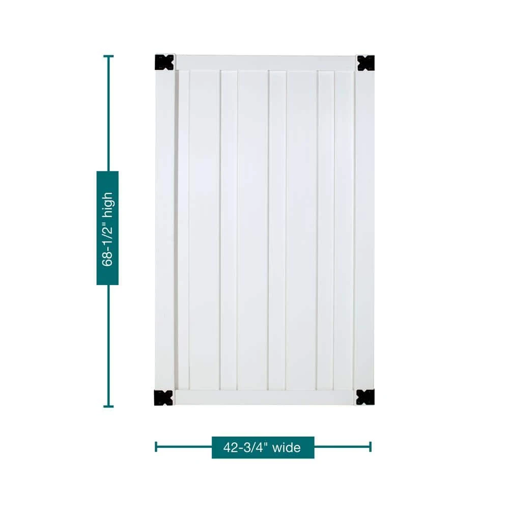 Coupon ✨ Bridgeport 3.5 ft. W x 6 ft. H White Vinyl Privacy Fence Gate by Veranda 🌟 9 Coupon ✨ Bridgeport 3.5 ft. W x 6 ft. H White Vinyl Privacy Fence Gate by Veranda 🌟 - Image 7