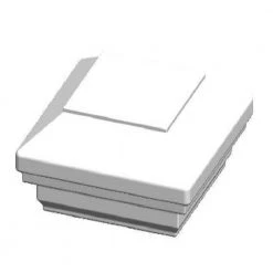 Cheap 🔔 3.5 in. x 3.5 in. Aluminum White Textured Flat Top Post Cap by Pegatha ⌛