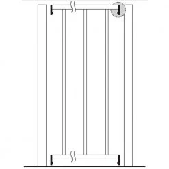 New ⭐ Pro Series 2.67 ft. H x 7.75 ft. W White Steel Fence Panel by US Door and Fence 💯 -Cheap Fence Gates Plus Store white us door and fence metal fence panels f2ghds93x32wus 1f 1000