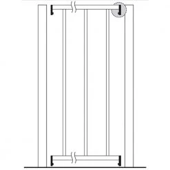 Promo 🔥 Pro Series 4.84 ft. H x 7.75 ft. W White Steel Fence Panel by US Door and Fence ⌛ -Cheap Fence Gates Plus Store white us door and fence metal fence panels f2ghds93x58wus 1f 1000