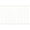 Promo 🔥 Pro Series 4.84 ft. H x 7.75 ft. W White Steel Fence Panel by US Door and Fence ⌛ -Cheap Fence Gates Plus Store white us door and fence metal fence panels f2ghds93x58wus 64 1000