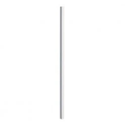 Flash Sale ⭐ 2 in. x 2 in. x 4.5 ft. White Metal Fence Post with Post Cap by US Door & Fence 🧨