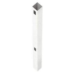 Hot Sale 💯 Pro Series 4 in. x 4 in. x 6 ft. White Vinyl Scalloped Routed End Fence Post by Veranda 👍