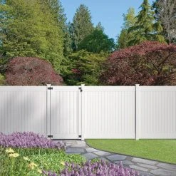 Promo 💯 5 in. x 5 in. White Vinyl Classic Style Fence Post Cap by Veranda ✔️ -Cheap Fence Gates Plus Store white veranda deck post caps 144065 4f 1000