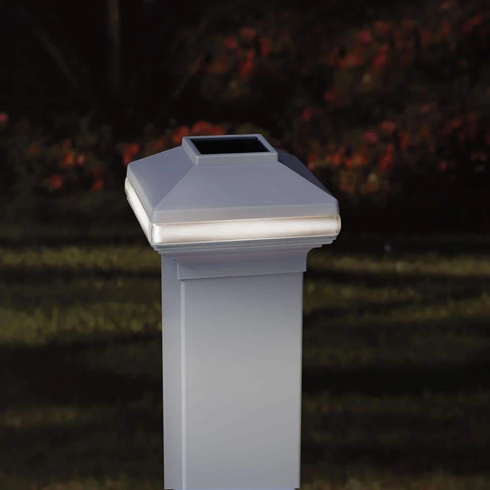Best reviews of ✨ 4 in. x 4 in. White Vinyl Solar-Powered Pyramid Fence Post Cap by Veranda 🔔 5 Best reviews of ✨ 4 in. x 4 in. White Vinyl Solar-Powered Pyramid Fence Post Cap by Veranda 🔔 - Image 3
