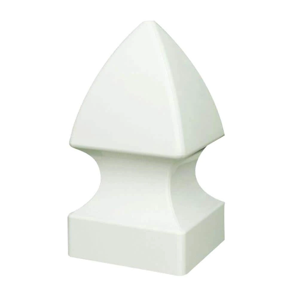 Promo ✔️ 4 in. x 4 in. White Vinyl Gothic Fence Post Top by Veranda ❤️ 3 Promo ✔️ 4 in. x 4 in. White Vinyl Gothic Fence Post Top by Veranda ❤️