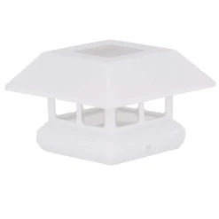 Promo 🔔 4 in. x 4 in. 7 Lumens White Plastic Solar Post Cap (Common: 4 in. x 4 in. ; Actual: 3-5/8 in. x 3-5/8 in. ) by Veranda ⭐ 9 Promo 🔔 4 in. x 4 in. 7 Lumens White Plastic Solar Post Cap (Common: 4 in. x 4 in. ; Actual: 3-5/8 in. x 3-5/8 in. ) by Veranda ⭐ -Cheap Fence Gates Plus Store white veranda deck post caps 2211 f11w7 40 1000