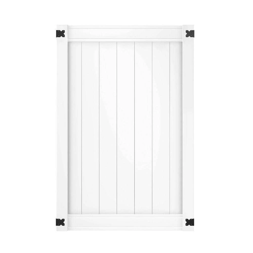 Discount ✨ Pro Series 4 ft. W x 6 ft. H White Vinyl Woodbridge Privacy Fence Gate by Veranda ⭐ 5 Discount ✨ Pro Series 4 ft. W x 6 ft. H White Vinyl Woodbridge Privacy Fence Gate by Veranda ⭐ - Image 3