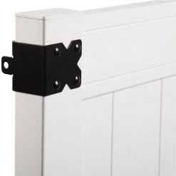 Cheapest ✔️ Pro Series 4 ft. W x 5 ft. H White Vinyl Woodbridge Privacy Fence Gate by Veranda 🔥 -Cheap Fence Gates Plus Store white veranda vinyl fence gates 144710 40 1000