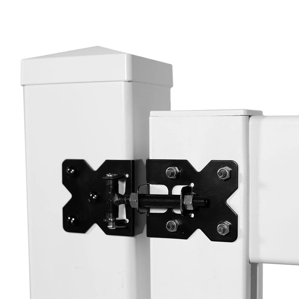 Brand new โจ 3-1/2 ft. W x 6 ft. H White Vinyl Lewiston Lattice Top Fence Gate by Veranda ๐ 7 Brand new โจ 3-1/2 ft. W x 6 ft. H White Vinyl Lewiston Lattice Top Fence Gate by Veranda ๐ - Image 5