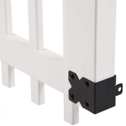 Flash Sale ⭐ 3-1/2 ft. W x 6 ft. H White Vinyl Manchester Spaced Picket Fence Gate by Veranda ❤️ -Cheap Fence Gates Plus Store white veranda vinyl fence gates 181979 1d 1000
