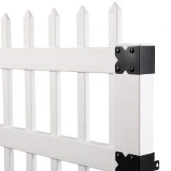 Flash Sale ⭐ 3-1/2 ft. W x 6 ft. H White Vinyl Manchester Spaced Picket Fence Gate by Veranda ❤️ -Cheap Fence Gates Plus Store white veranda vinyl fence gates 181979 66 1000