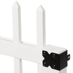 Promo 😉 3-1/2 ft. W x 3 ft. H White Vinyl Chelsea Spaced Picket Fence Gate by Veranda ❤️ -Cheap Fence Gates Plus Store white veranda vinyl fence gates 181980 a0 1000