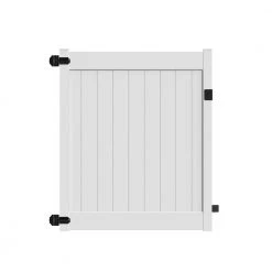 Best deal 🌟 Linden 5 ft. W x 6 ft. H White Un-Assembled Vinyl Fence Gate by Veranda ⭐